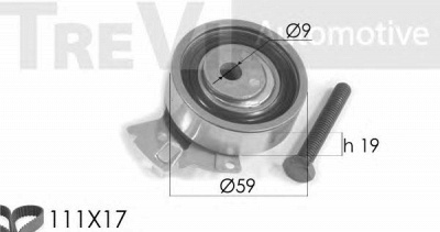 TREVI AUTOMOTIVE kd1130 -  Комплект ремня ГРМ